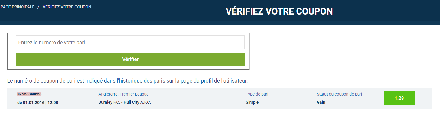 Verifier coupon 1xbet.